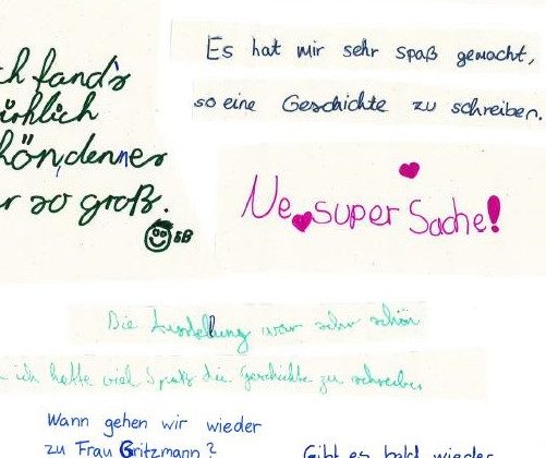 Feedback zum „Fantastischen Schreibwettbewerb“ in der IJB